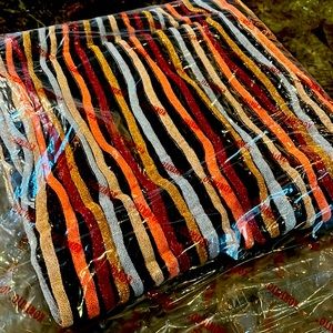 Stretch Italian skirt. Flows& has soft shimmer.